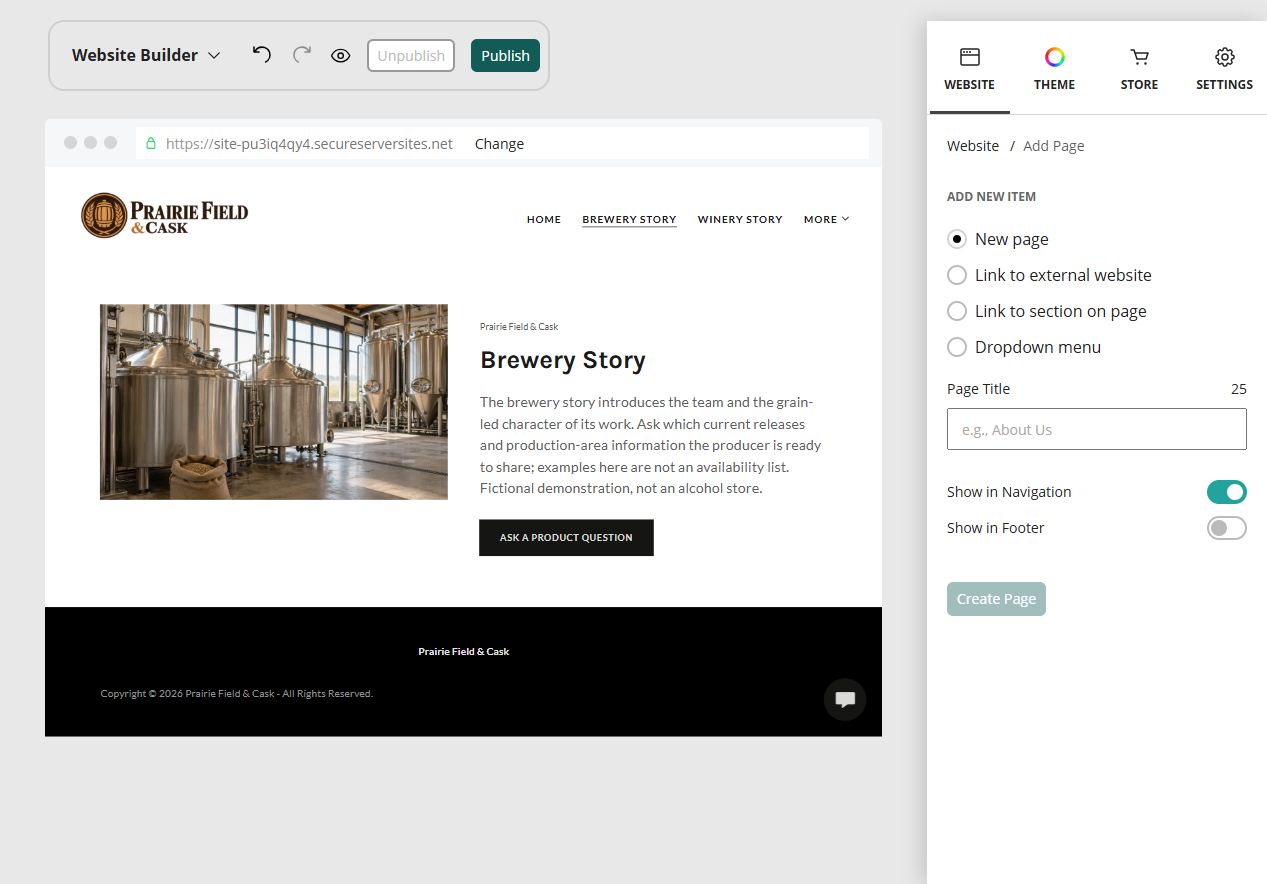 Editor · add page