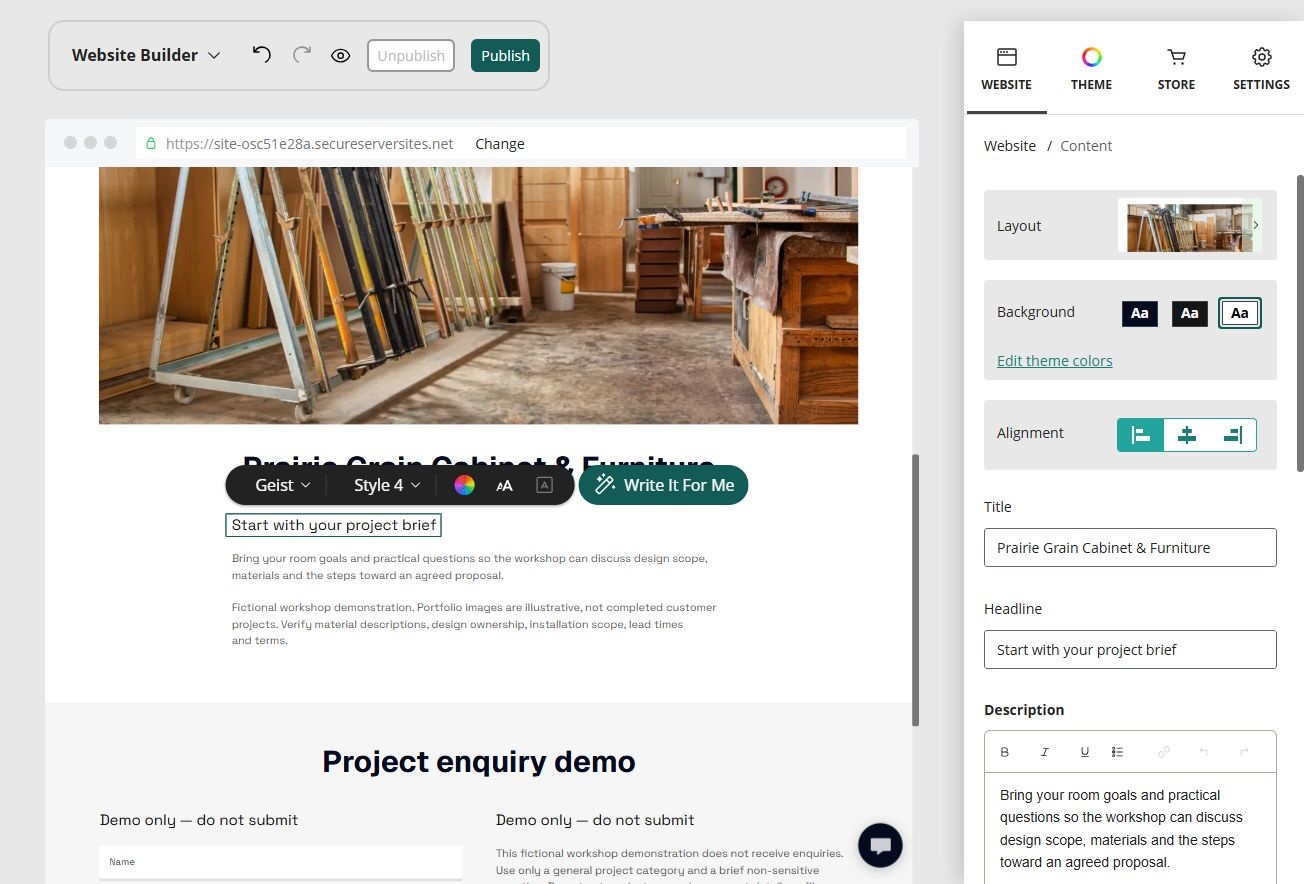 Editor · Add and edit content
