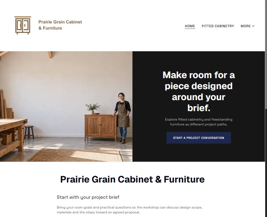 Captured first-screen Home example