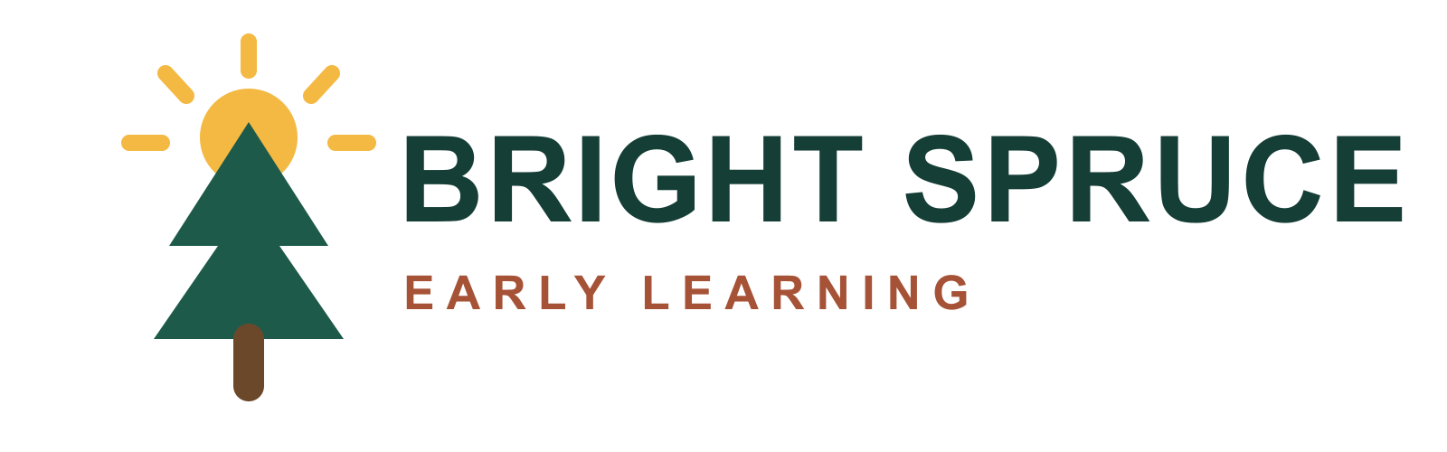 Bright Spruce Childcare example company logo