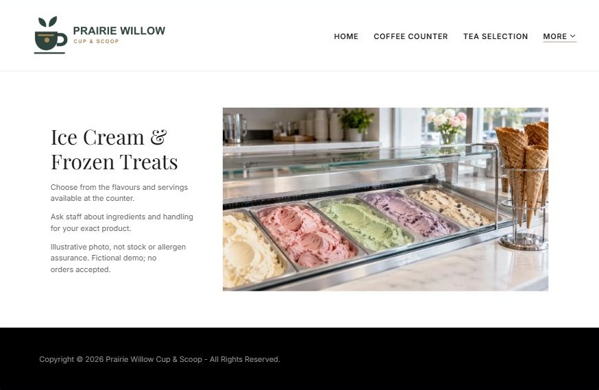 Finished Frozen Treats example