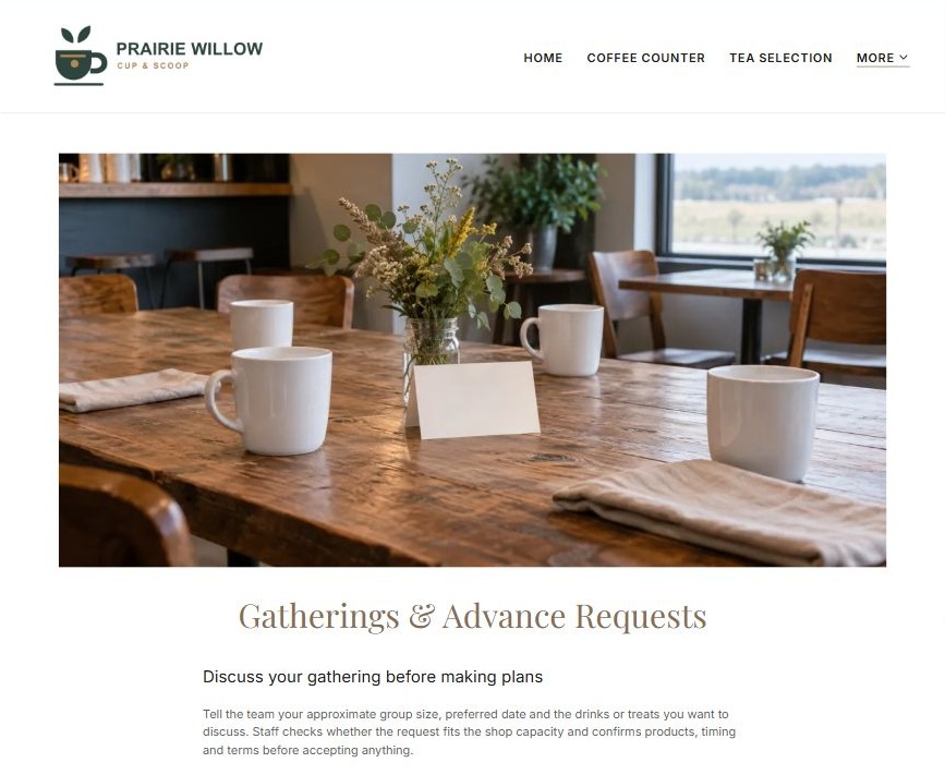 Finished Gatherings example