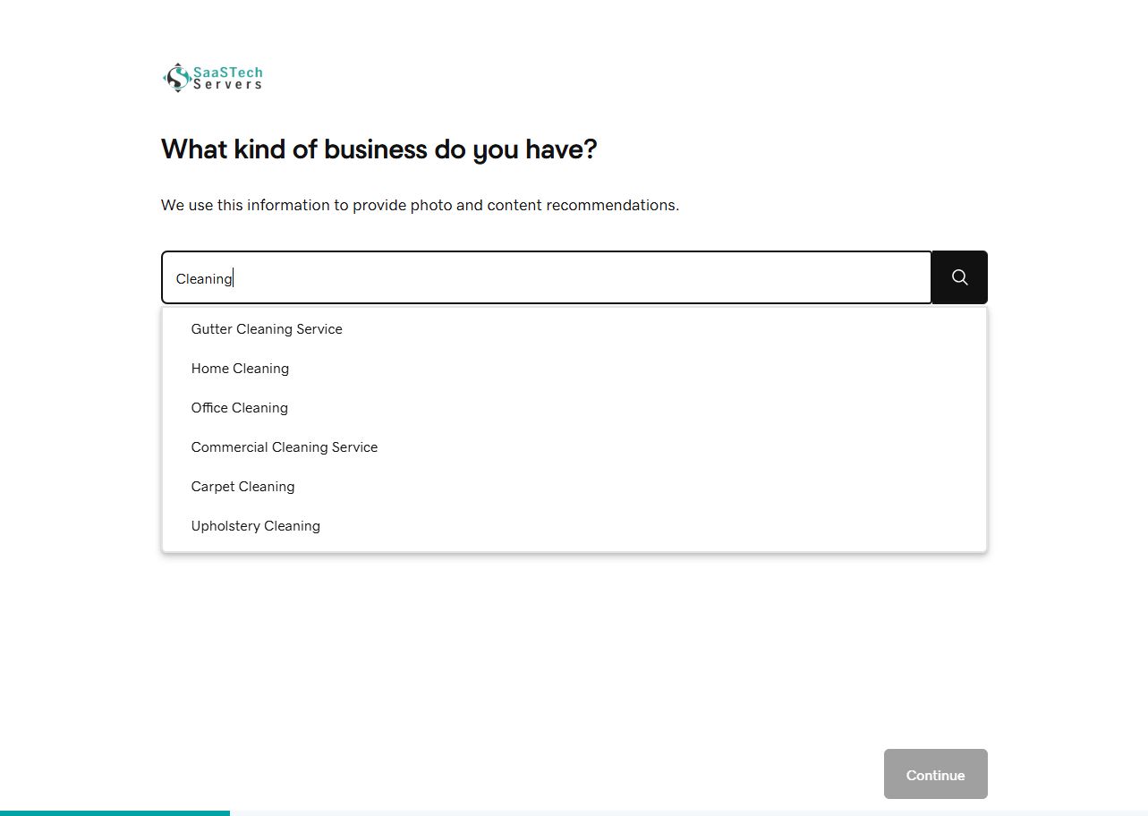 Choose a business category