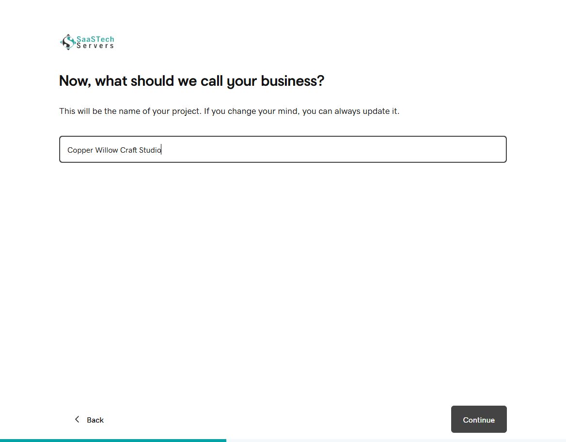 Name the studio for Copper Willow Craft Studio in Website Builder