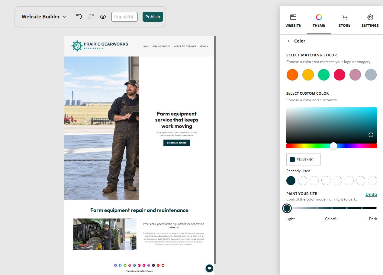 Explore Paint your site