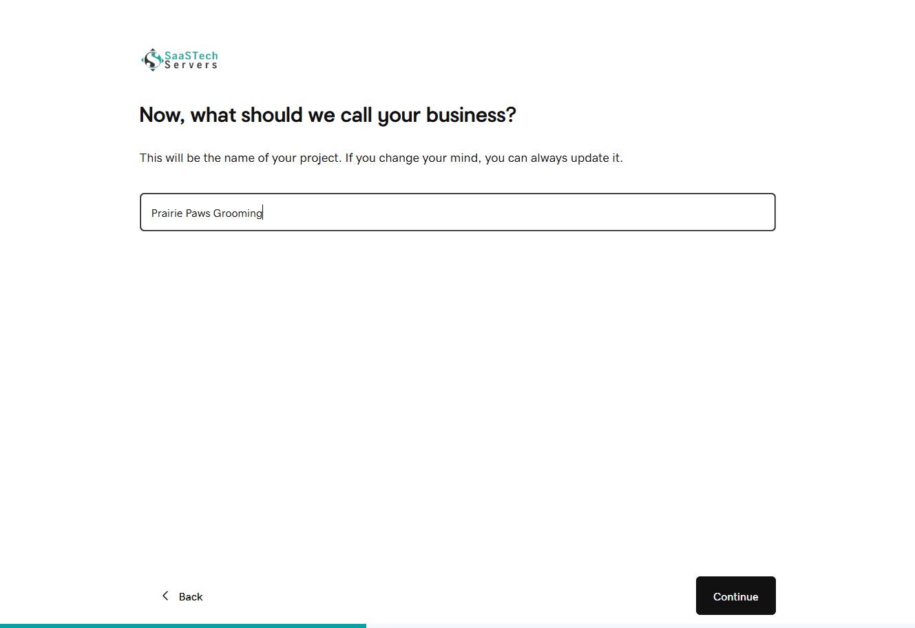 Name the example business