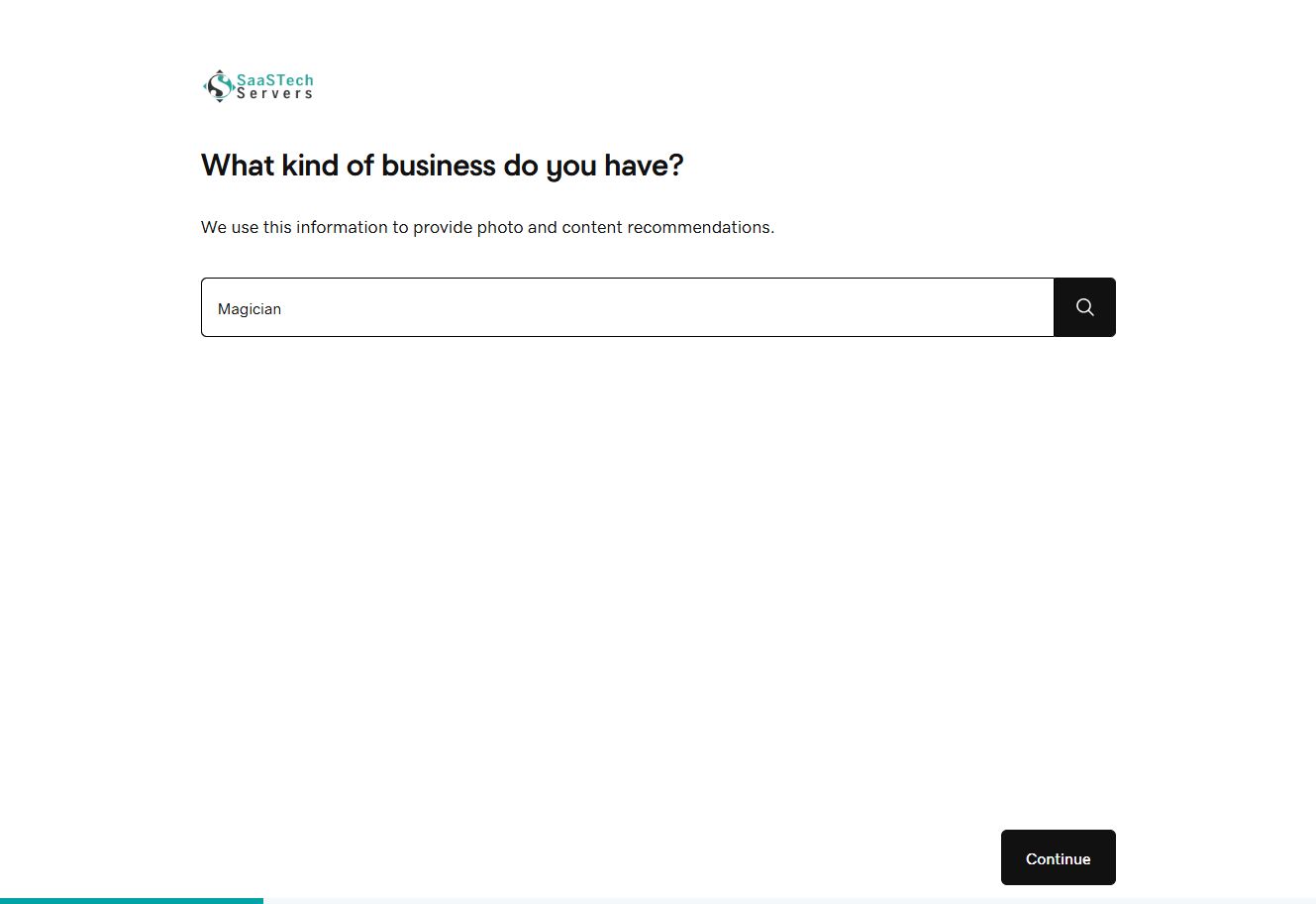 Variety entertainer category selected in Website Builder