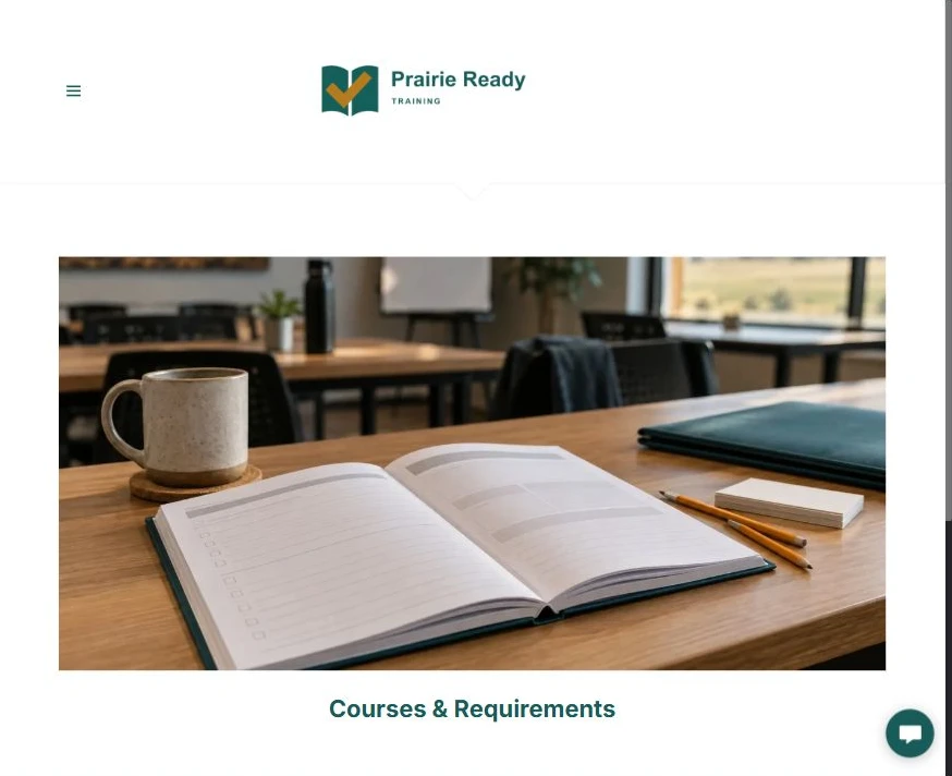 Finished Courses & Requirements example