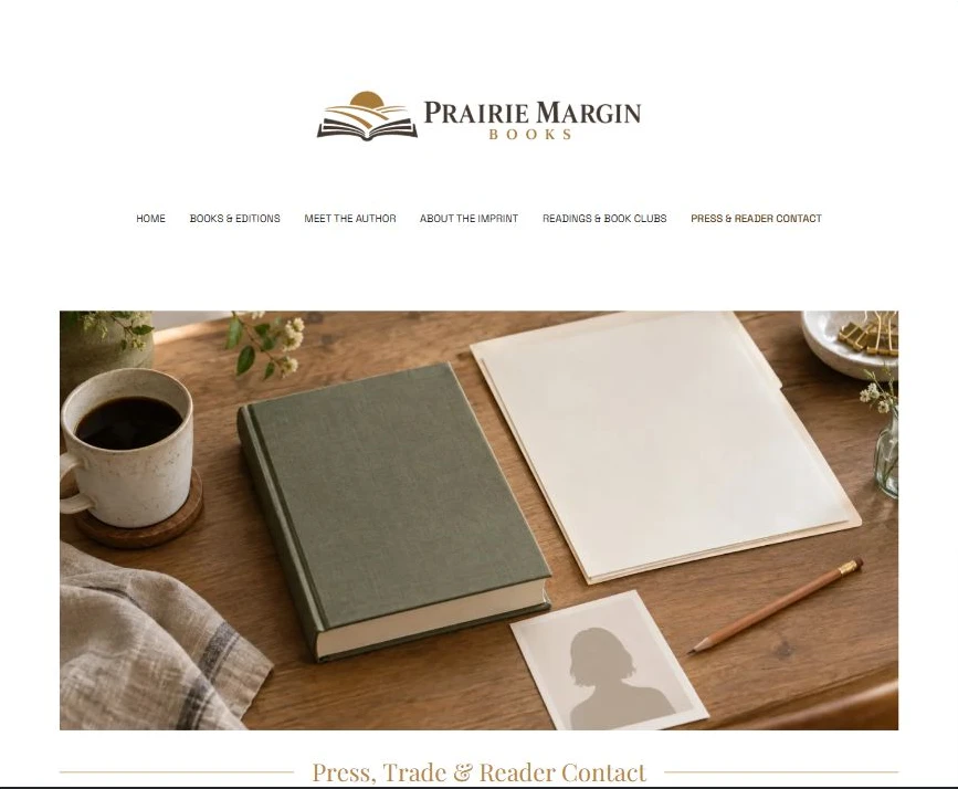 Finished Press, Trade & Reader Contact example
