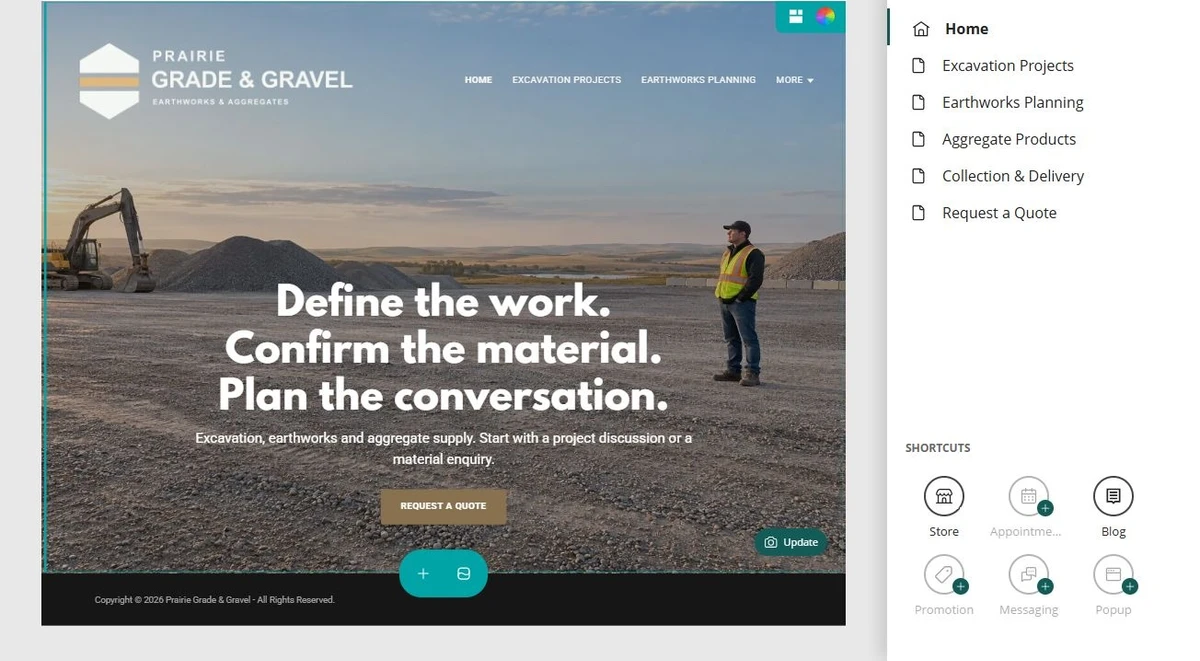 Editor · Page navigation — privacy-cropped excerpt