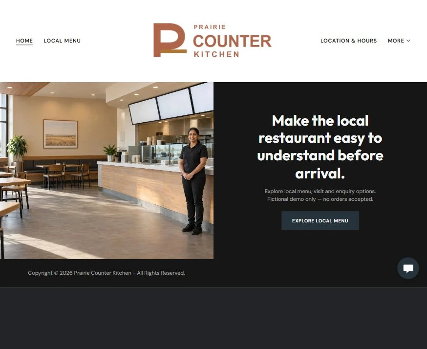 Captured first-screen Home example — privacy-cropped excerpt