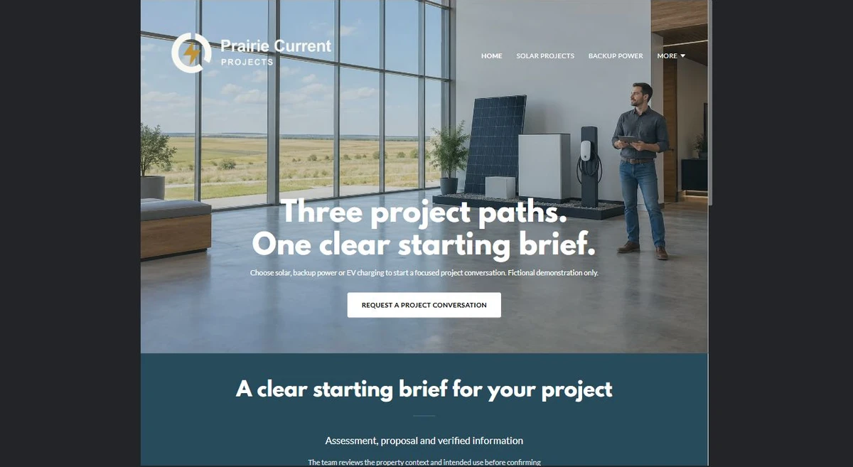 Finished Home example — privacy-cropped excerpt
