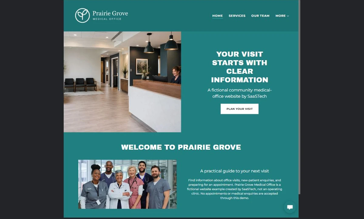 Finished Home example — privacy-cropped excerpt