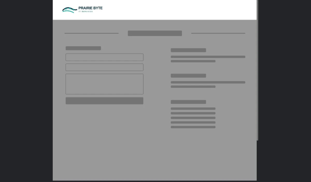 Finished Request Support example — privacy-cropped excerpt