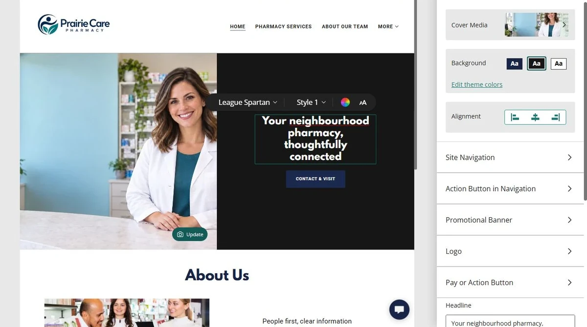 Editor — write a clear Home headline — privacy-cropped excerpt