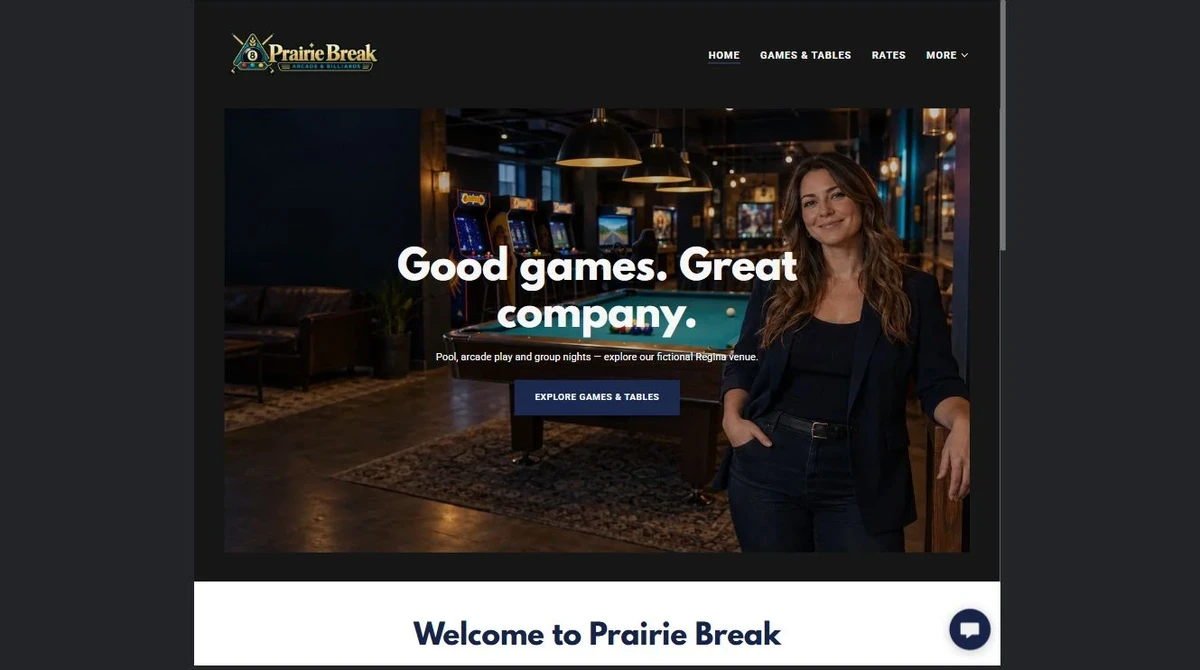Finished Home example — privacy-cropped excerpt