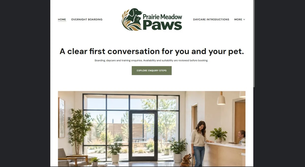 Finished Home example — privacy-cropped excerpt
