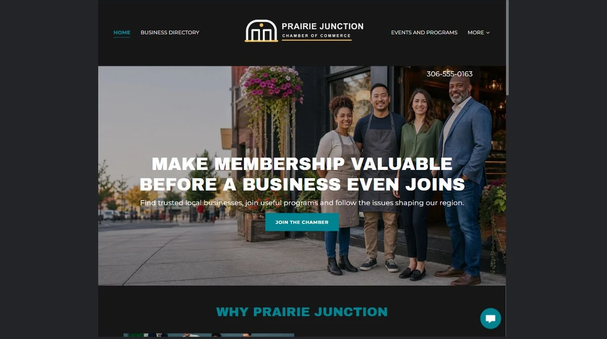 Finished Member value example — privacy-cropped excerpt
