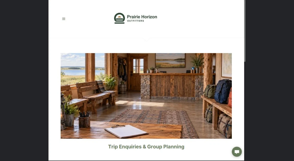 Finished Trip Enquiries & Group Planning example — privacy-cropped excerpt