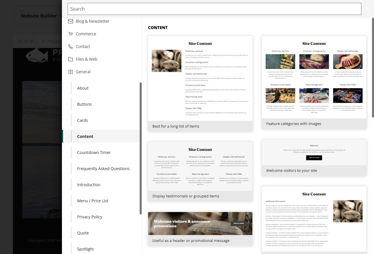 Editor - Add Content