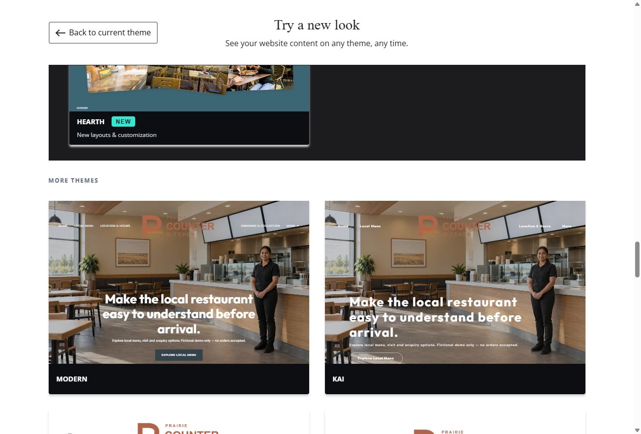Standard Themes — catalogue view 1