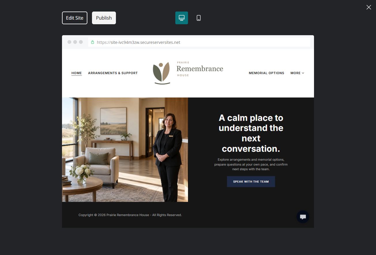 Finished Home example
