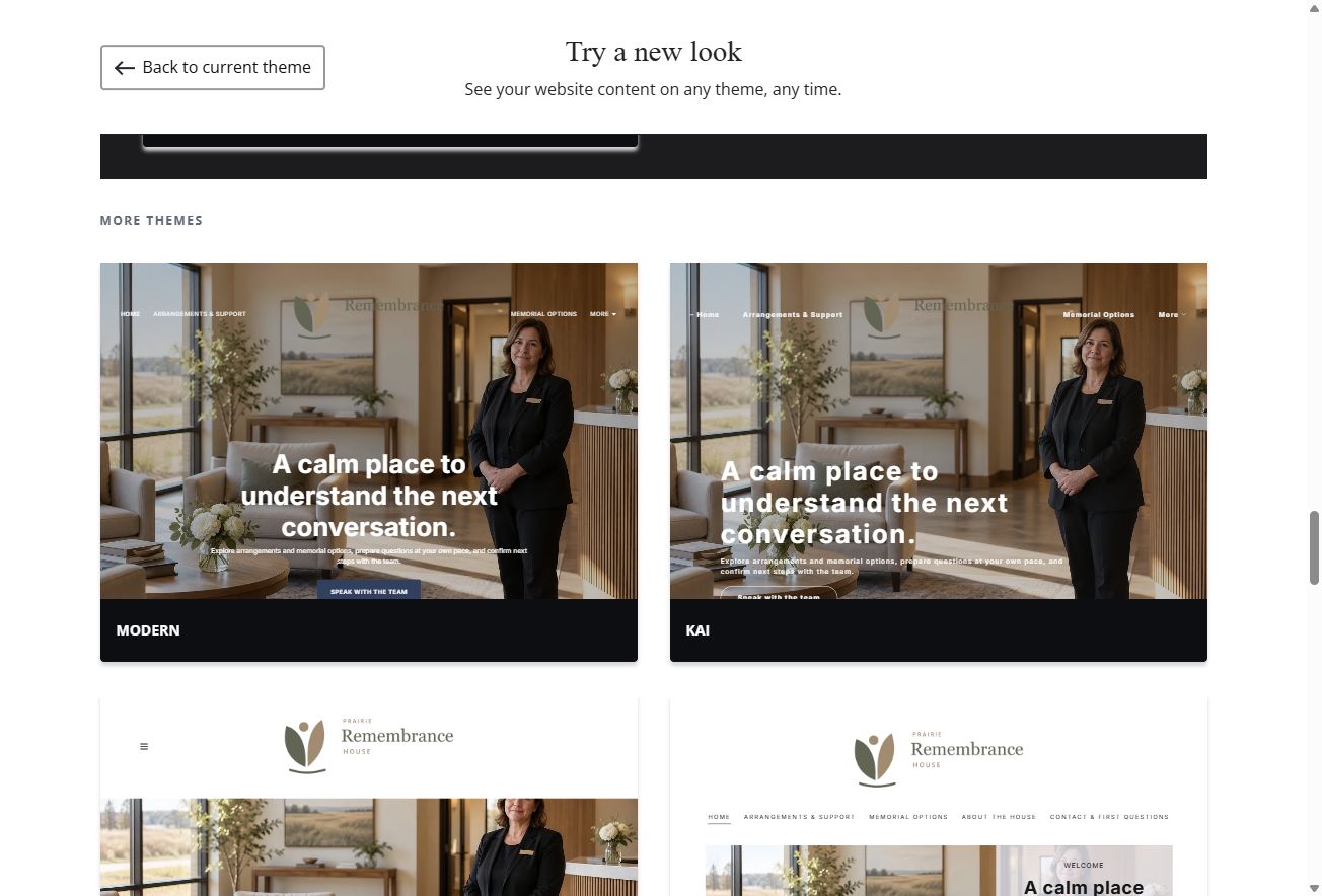 Standard Themes — view 1