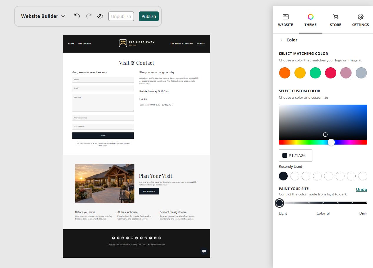 Explore Paint your site