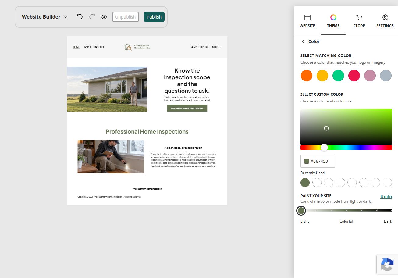Explore Paint your site