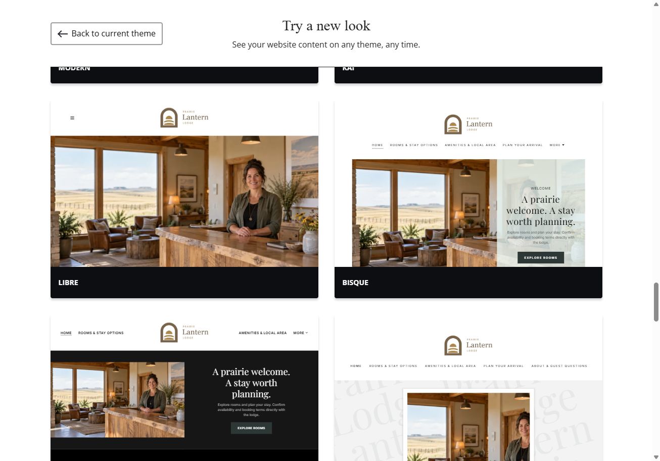 More themes · gallery view 1 of 7