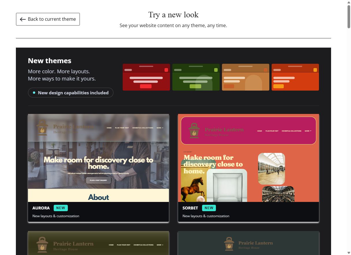 New Themes — screen 1