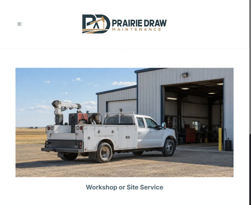Finished Workshop or Site Service example