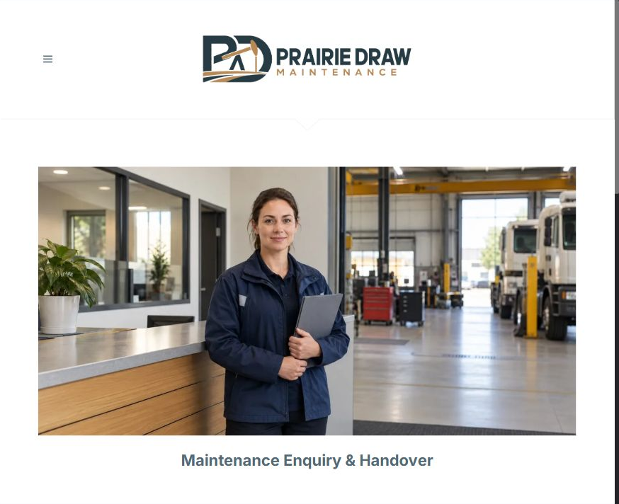 Finished Maintenance Enquiry & Handover example