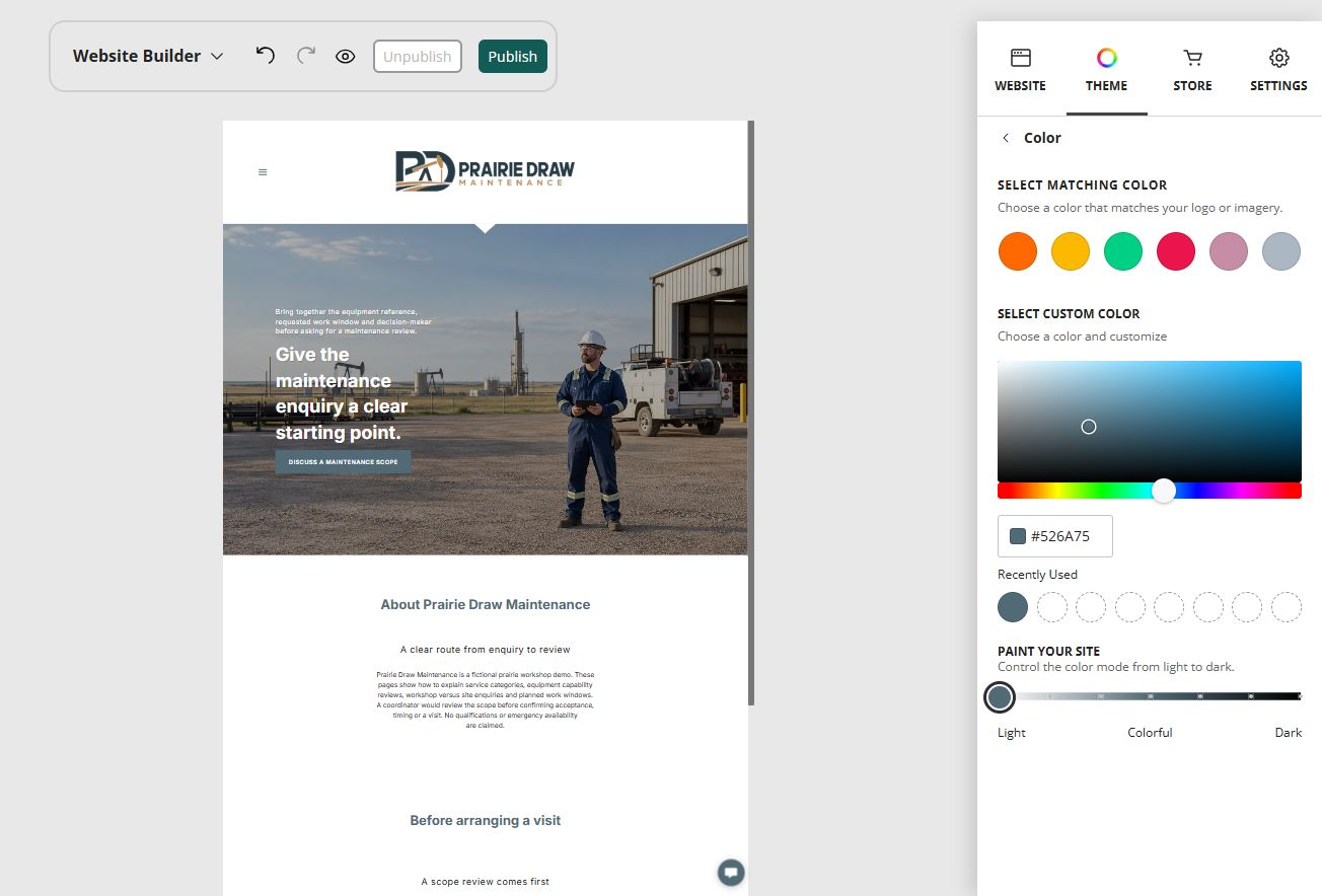 Paint your site 1 · historical mode 0