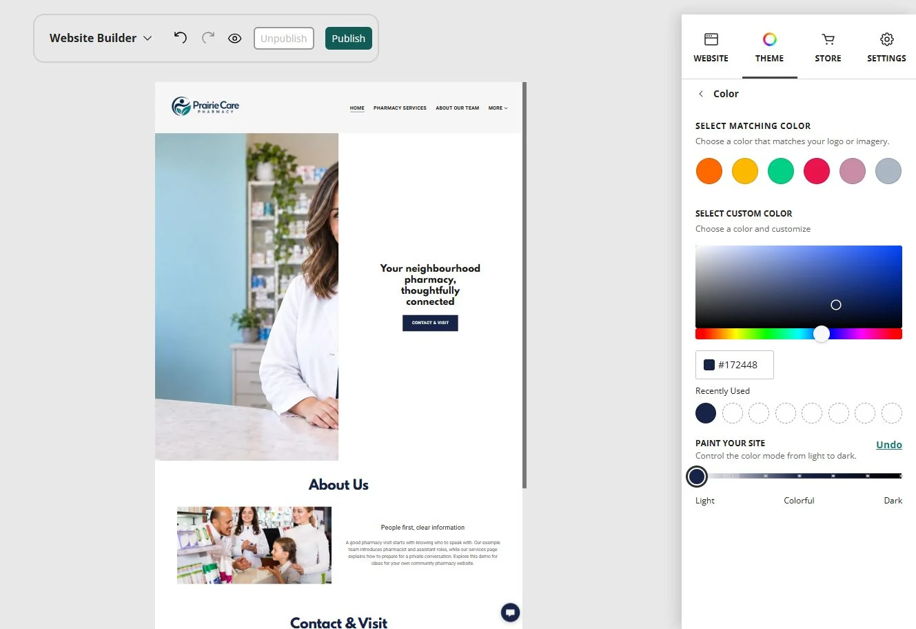 Paint your site — position 1 of 7