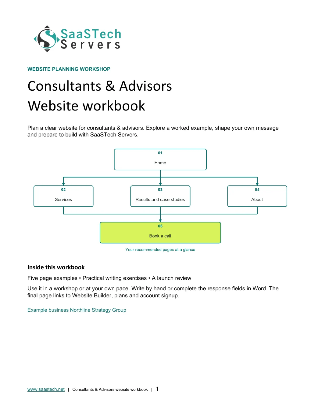 Consultants & Advisors website workbook cover