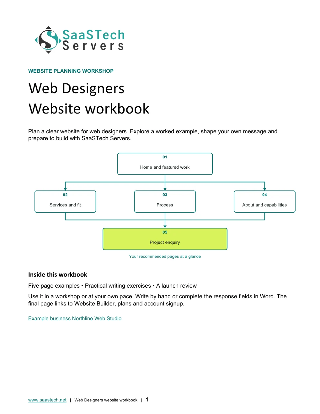 Web Designers website workbook cover
