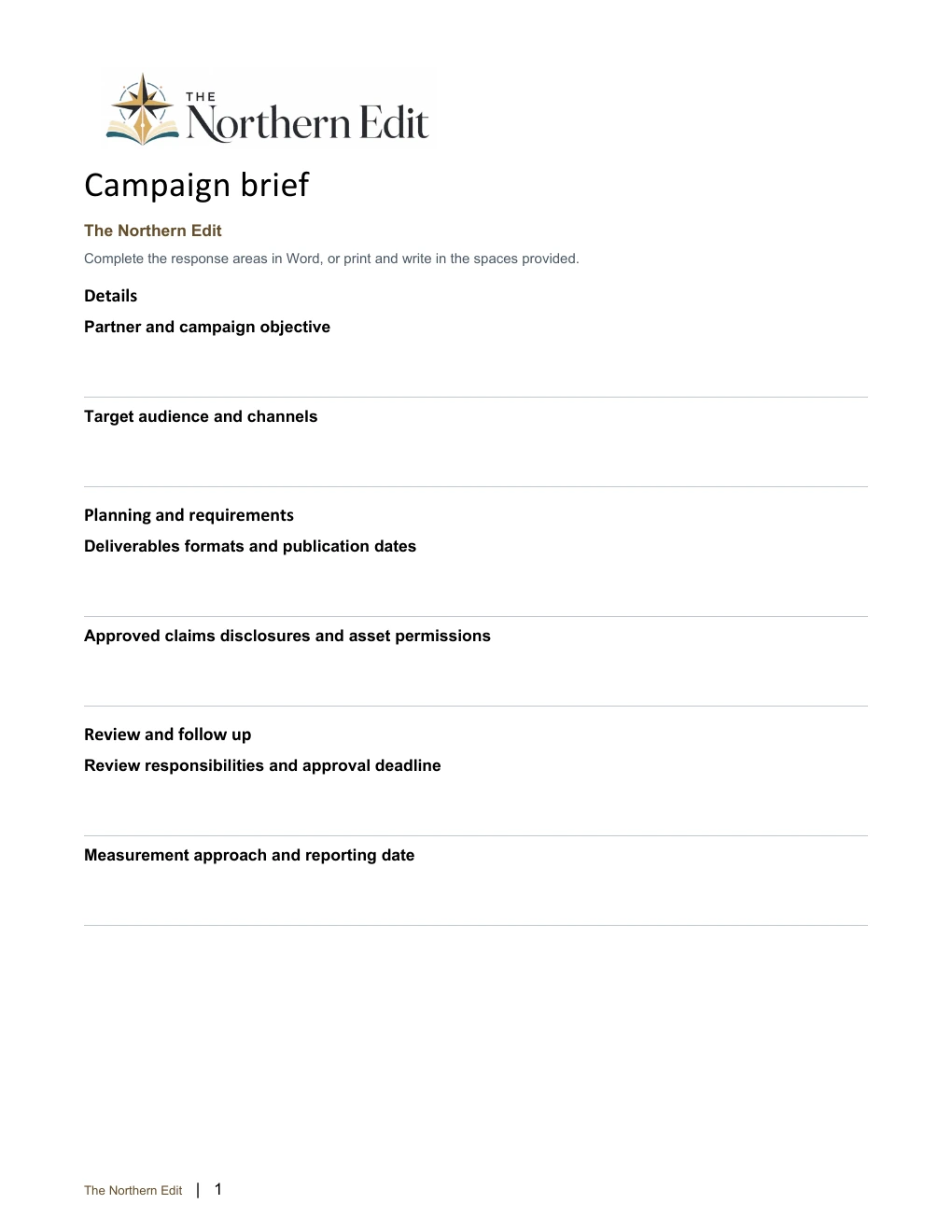 Campaign brief