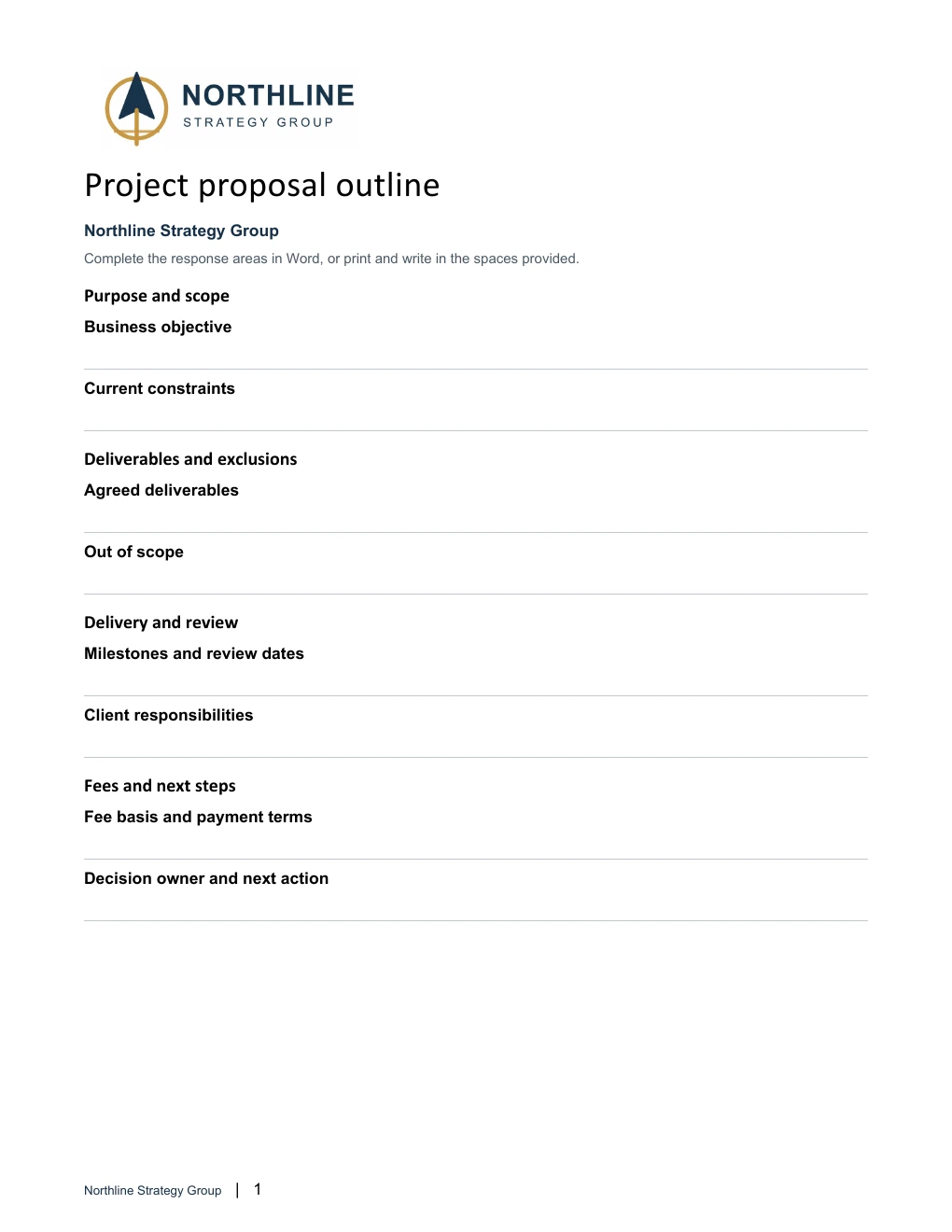 Project proposal outline