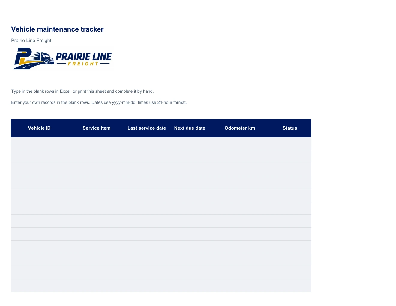 Vehicle maintenance tracker
