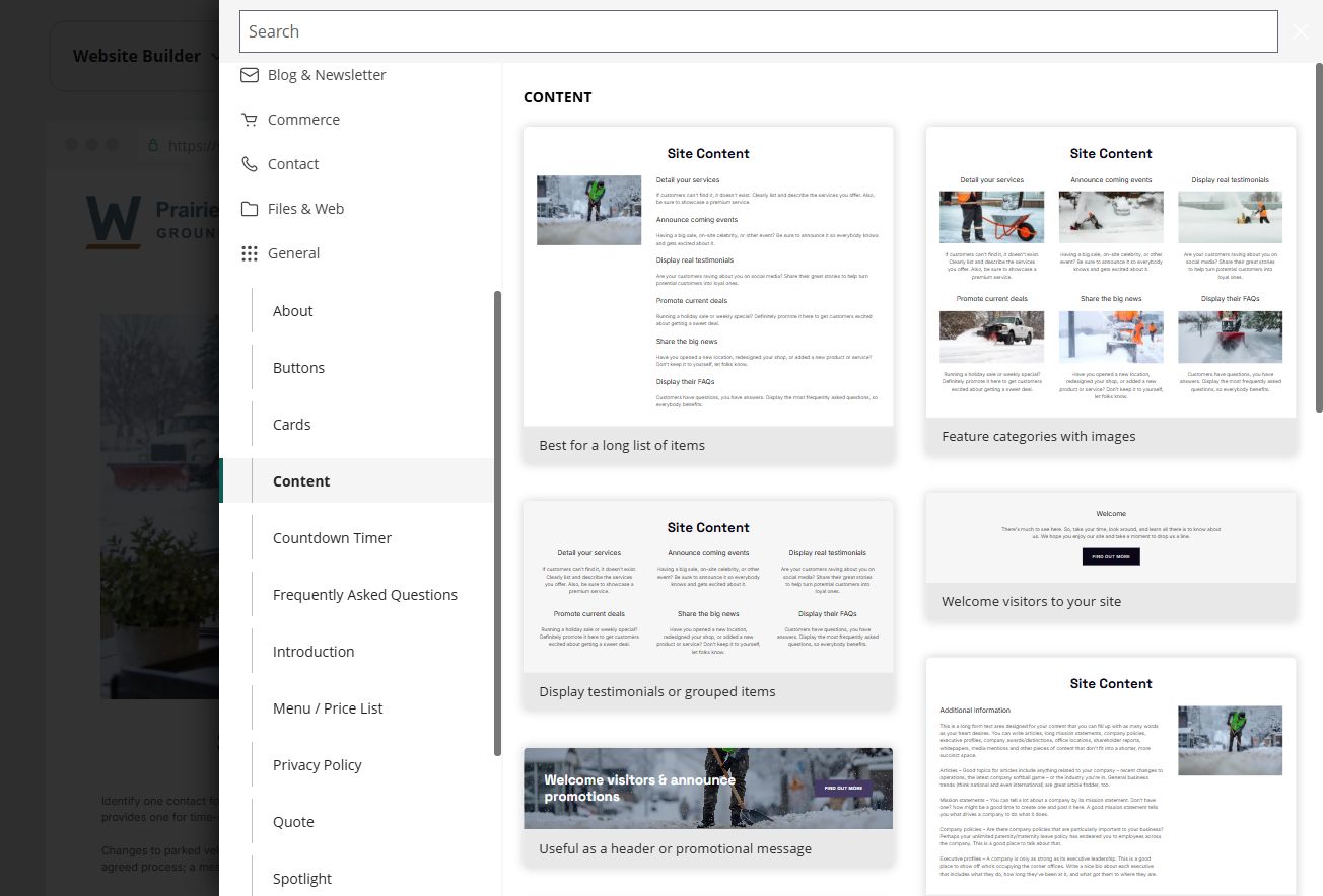 Editor - Add Content