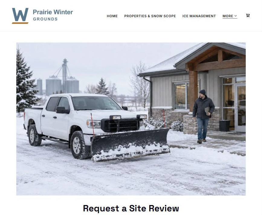 Captured first-screen Request a Site Review example