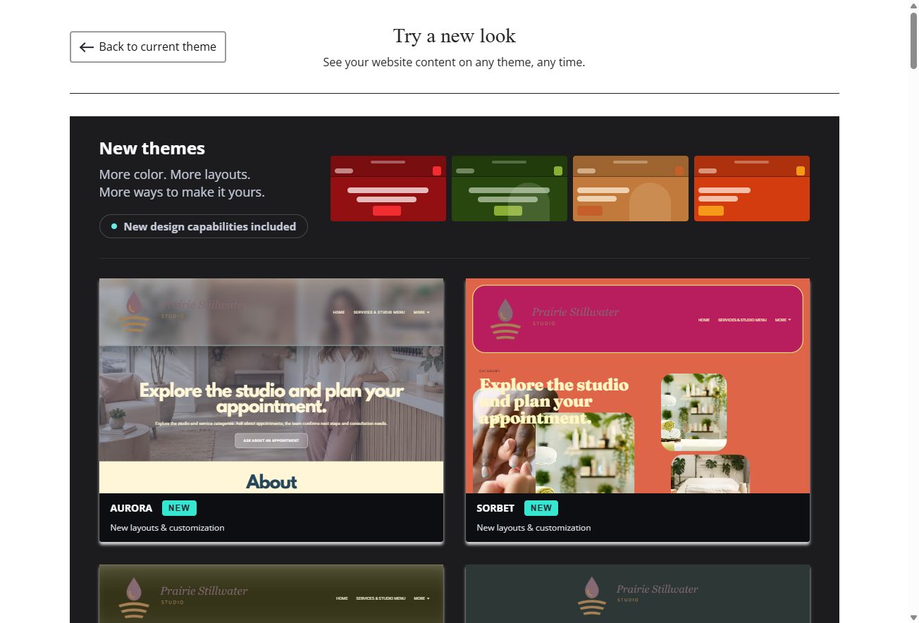 New Themes — top