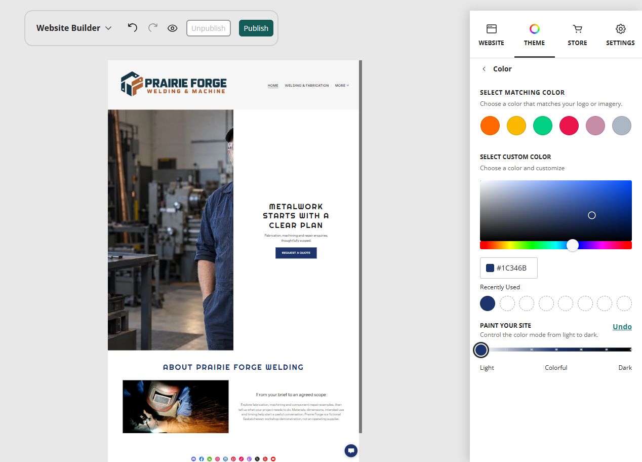 Explore Paint your site